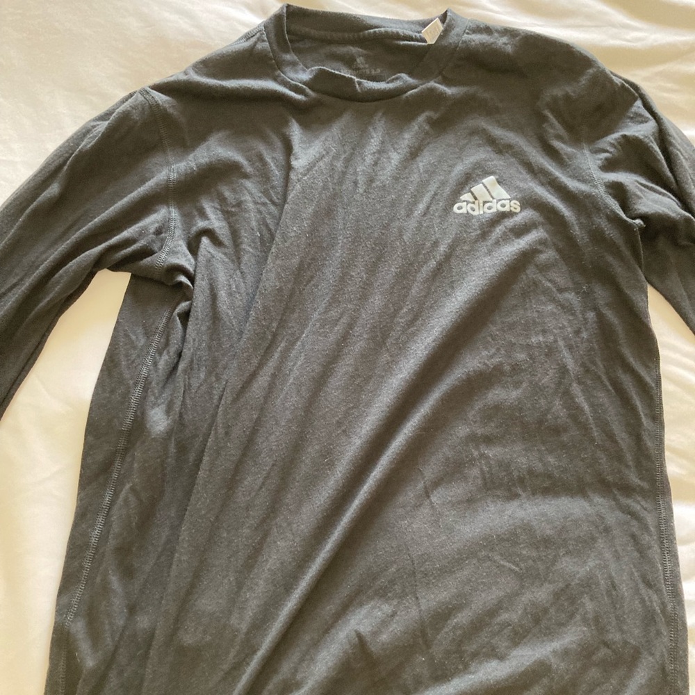 Adidas stretch sport shirt Black L/S S